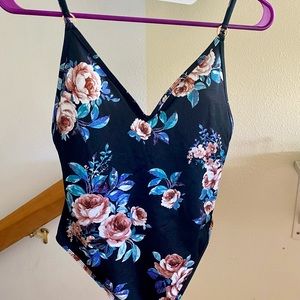 LA Hearts Floral One-piece Swimsuit